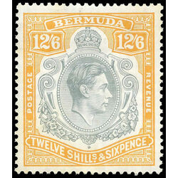 bermuda stamp 127a king george vi 1938 mvf 001