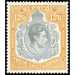 bermuda stamp 127c king george vi 1938
