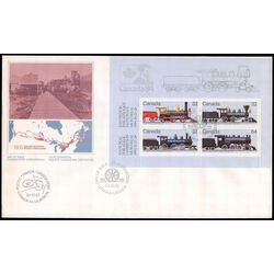 canada stamp 1039a canadian locomotives 2 1 65 1984 FDC