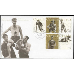 canada stamp 1612a canadian olympic gold medallists 1996 FDC