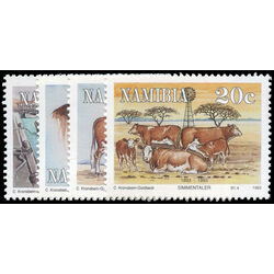namibia stamp 730 3 cows 1993