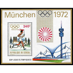 senegal stamp 369 20th olympic games munich 1972