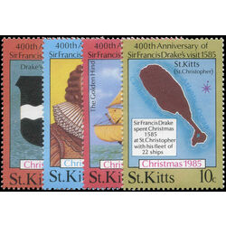 st kitts stamp 173 6 christmas 1985