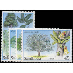 st lucia stamp 649 52 trees 1984
