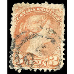 canada stamp 37 queen victoria 3 1873 u vg 006