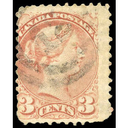 canada stamp 37a queen victoria 3 1870 u vg 011