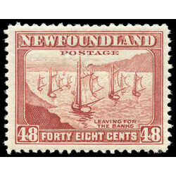 newfoundland stamp 266 fishing fleet 48 1943