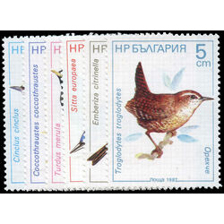 bulgaria stamp 3281 6 songbirds 1987