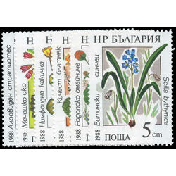 bulgaria stamp 3300 5 marine flowers 1988