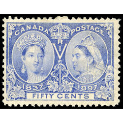 canada stamp 60 queen victoria diamond jubilee 50 1897 M VF NG 018