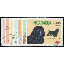 nicaragua stamp 1144 7 c996 8 dogs 1982