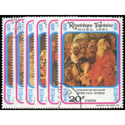 togo stamp 1126 8 c457 9 christmas 1981