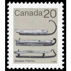 canada stamp 922 ice skates 20 1982