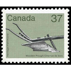canada stamp 927i wooden plough 37 1984