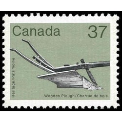 canada stamp 927i wooden plough 37 1984