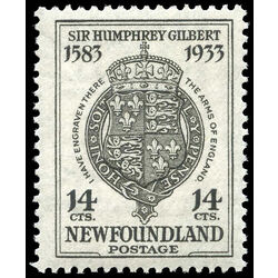 newfoundland stamp 221 england s coat of arms 14 1933
