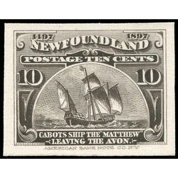 newfoundland stamp 68p cabot s ship matthew 10 1897