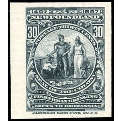 newfoundland stamp 72p colony seal 30 1897
