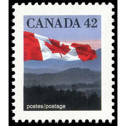 canada stamp 1356 flag over hills 42 1991