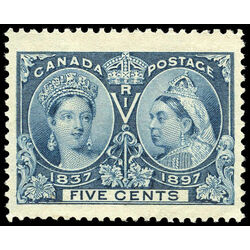 canada stamp 54 queen victoria diamond jubilee 5 1897 M XFNG 004