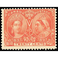 canada stamp 59 queen victoria diamond jubilee 20 1897 M FNH 007