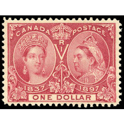 canada stamp 61 queen victoria diamond jubilee 1 1897 M VF 033