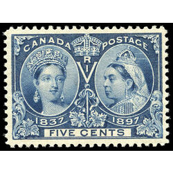 canada stamp 54 queen victoria diamond jubilee 5 1897 M VF 005