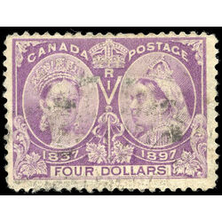 canada stamp 64 queen victoria diamond jubilee 4 1897 U F 018