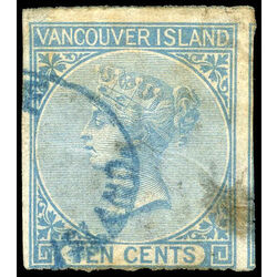 british columbia vancouver island stamp 4 queen victoria 10 1865 u f 009