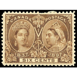 canada stamp 55 queen victoria diamond jubilee 6 1897 M VF 011