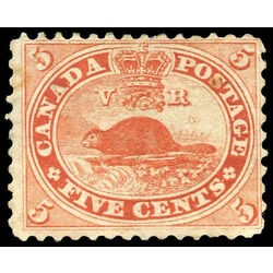 canada stamp 15 beaver 5 1859 m fog 014