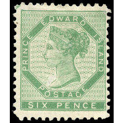 prince edward island stamp 7 queen victoria 6d 1862