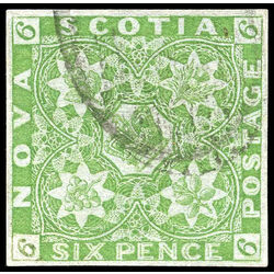nova scotia stamp 4 pence issue 6d 1851 u vf 006