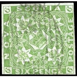 nova scotia stamp 4 pence issue 6d 1851 u f 009