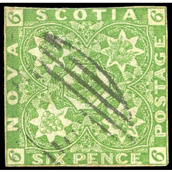 nova scotia stamp 4 pence issue 6d 1851 u f 010