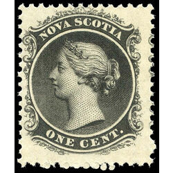 nova scotia stamp 8a queen victoria 1 1860