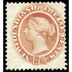 newfoundland stamp 28i queen victoria 12 1870