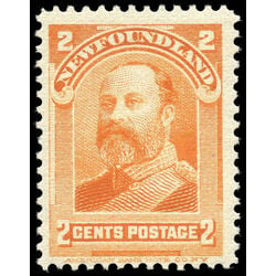 newfoundland stamp 81 king edward vii 2 1897