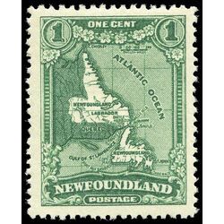 newfoundland stamp 163 map of newfoundland 1 1929