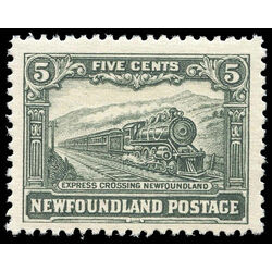 newfoundland stamp 167 express train 5 1929