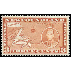 newfoundland stamp 234g newfoundland map 3 1937