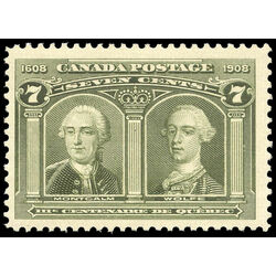 canada stamp 100 montcalm wolfe 7 1908 m vfnh 012