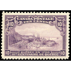 canada stamp 101 quebec in 1700 10 1908 m vf 006