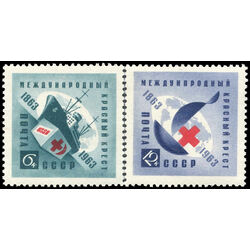 russia stamp 2766 7 centenary of international red cross 1963