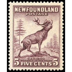 newfoundland stamp 190 caribou 5 1932