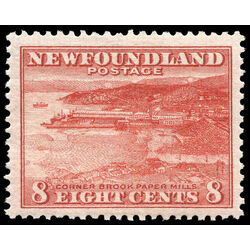 newfoundland stamp 209 corner brook paper mill 8 1932