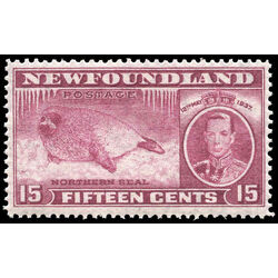 newfoundland stamp 239 harp seal pup 15 1937