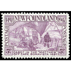 newfoundland stamp 270 cabot on the matthew 5 1947