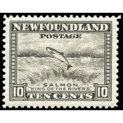 newfoundland stamp 260 salmon leaping falls 10 1943