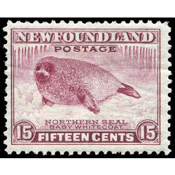 newfoundland stamp 262 harp seal pup 15 1943